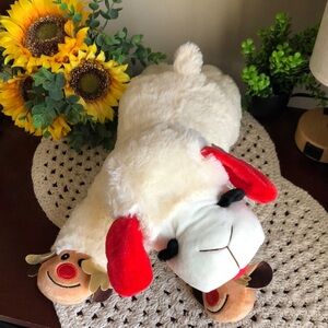 Plush Lamb Chop with Reindeer Paws Dog Toy